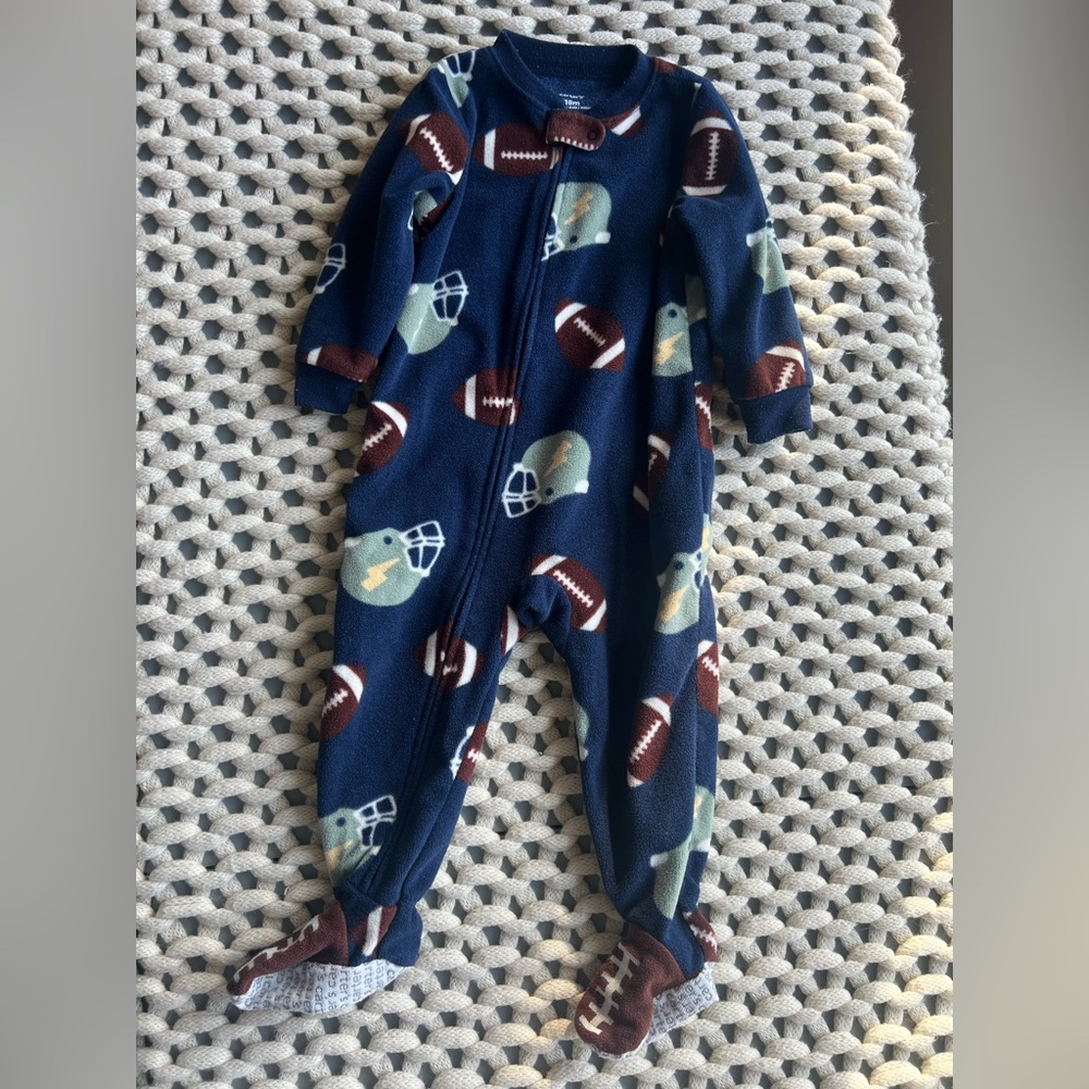 Carters 18m football fleece sleeper